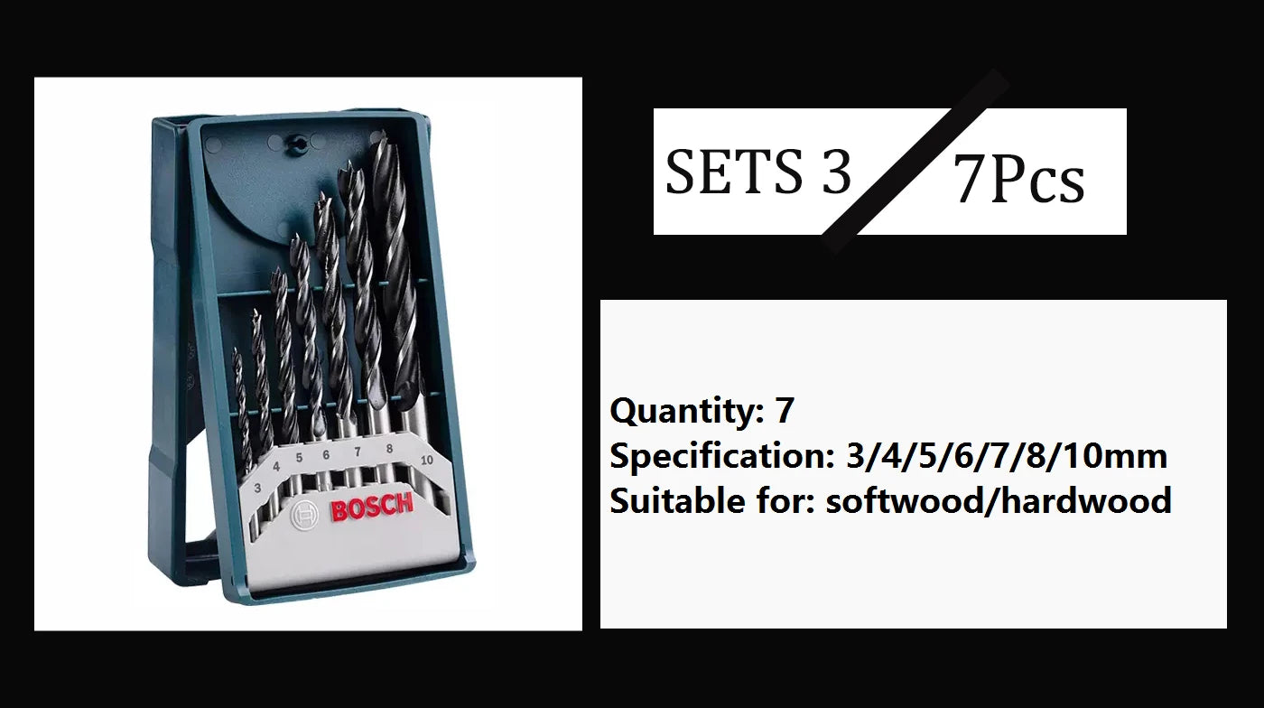 Bohrer-Set 2025: Bosch Mix Drill Bit Sets 7/15/25/33/43pcs High-speed Steel - Drilling Bit Impact Drill PH/PZ/S/L/HEX Magnetic Screwdriver Head Collection