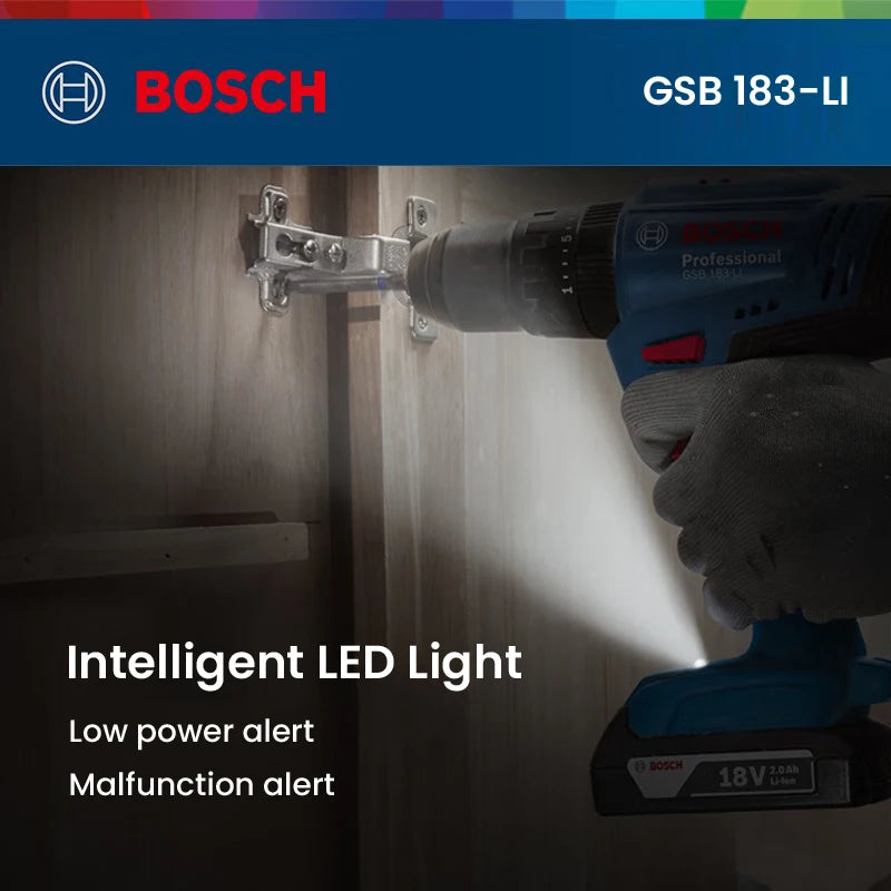 Bosch 12V 18V LI Battery Wireless Electric Drill Screwdriver GSR180 GSR12-30 GSR185 GSR120 GSB183 HSS Twists Bit And One Battery