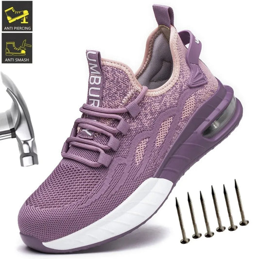 Lightweight Breathable Sneakers for Women Slip Resistant Shoes Outdoor Puncture-proof Outsole Comfort Wear Resistant Shoes