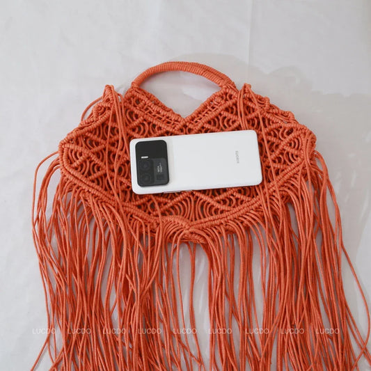 Casual Bali Big Bags Summer Beach Shoulder Bag Bohemian Tassel Woven Women Handbags Large Capacity Tote Design Hollow Rope Purse - Golden Bridge Store