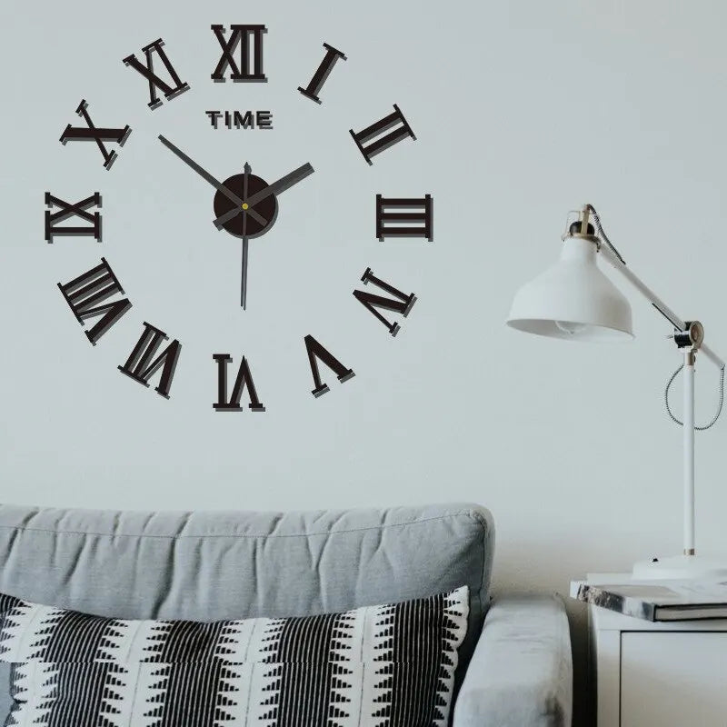 Choice 3D Spiegeluhr Roman Design - Acryl 40cm Quarz