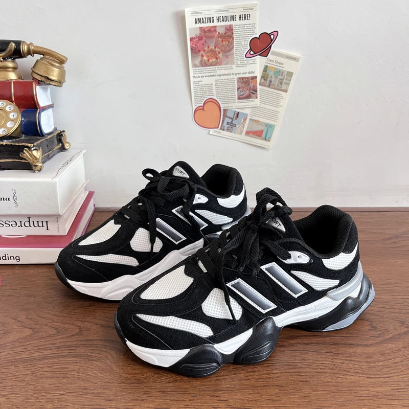 Women Sneakers 2023 Plus Size 41 42 Brand Design Women's Vulcanized Shoes Pink Girls Sports Shoes Fashion Chunky Sneakers Female