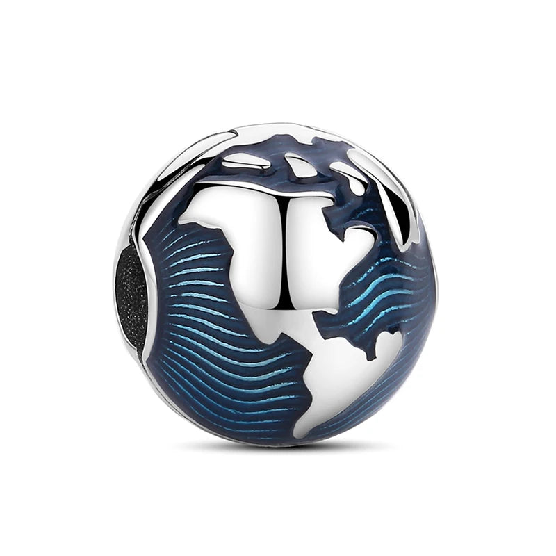 Pandantive originale din argint 925 cu motive de dragoste, călătorie, valiză de autobuz Londra Paris, potrivite pentru brățări Pan, coliere, bijuterii DIY pentru femei