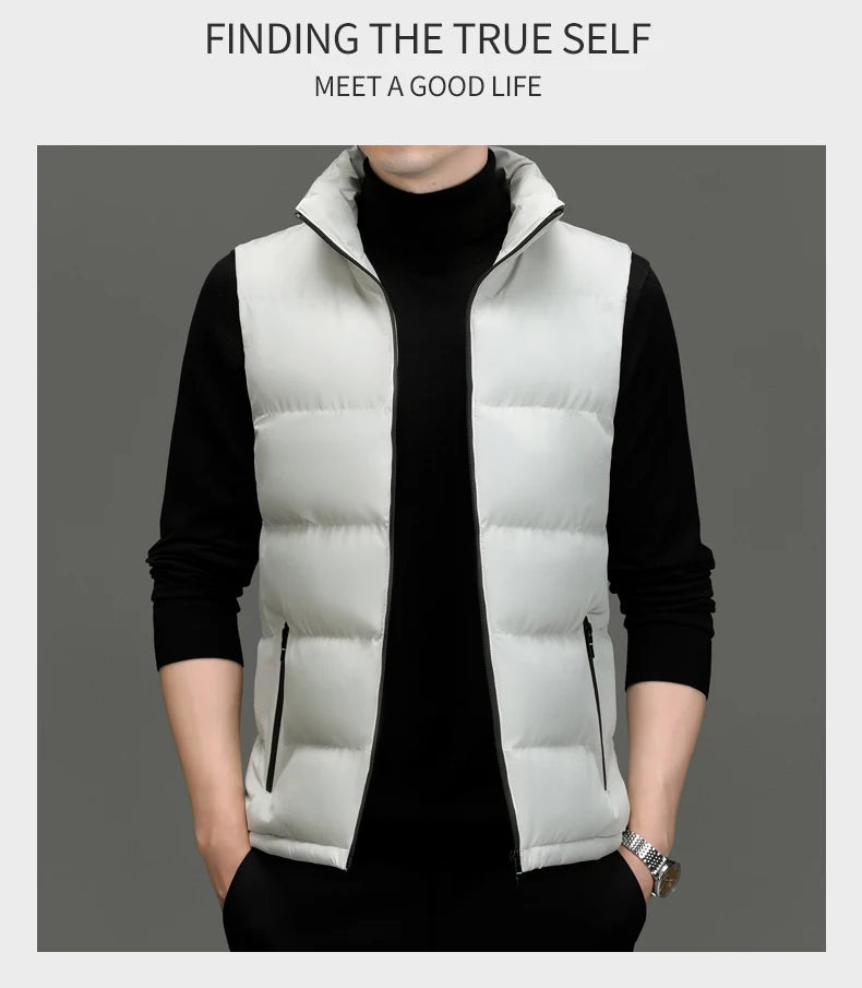 CN Fujian Daunenweste Standkragen Winddicht - Füllung Daunen/Baumwolle, Größe M, Wärmeleistung Hoch