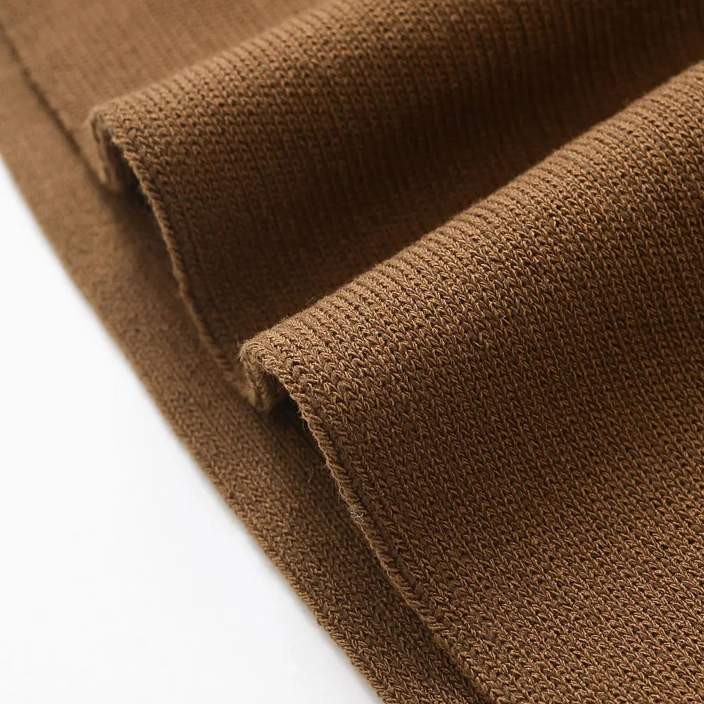 TRZA Cardigan Frontknopf Strick Peplum - Größe Kragen