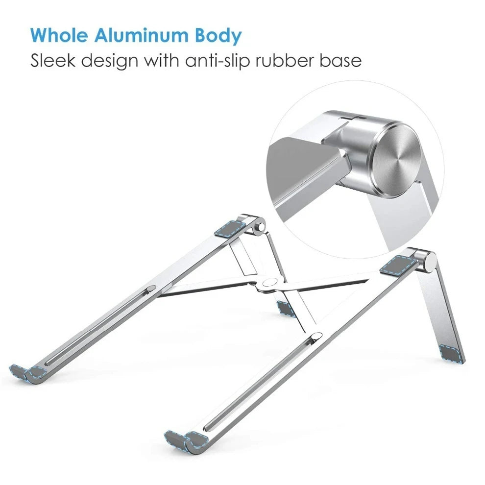 Laptop-Ständer 2025: Aluminum Folding Adjustable - Portable MacBook Notebook Collection
