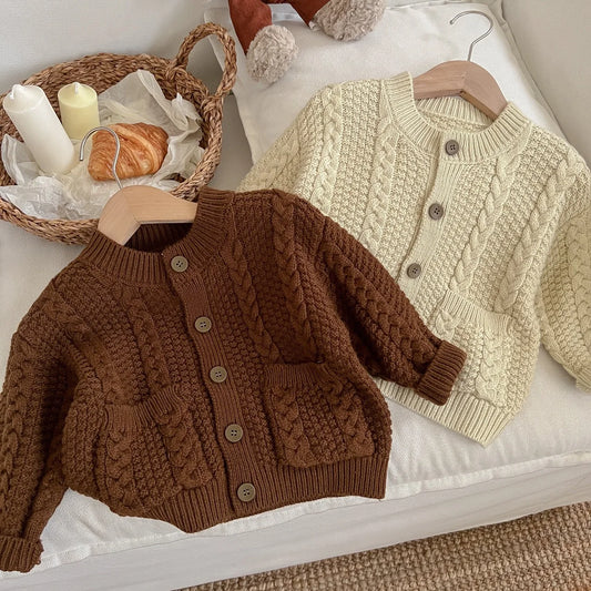 MoriKids Twist Pullover Strickjacke - Kinder Unisex 1-12J