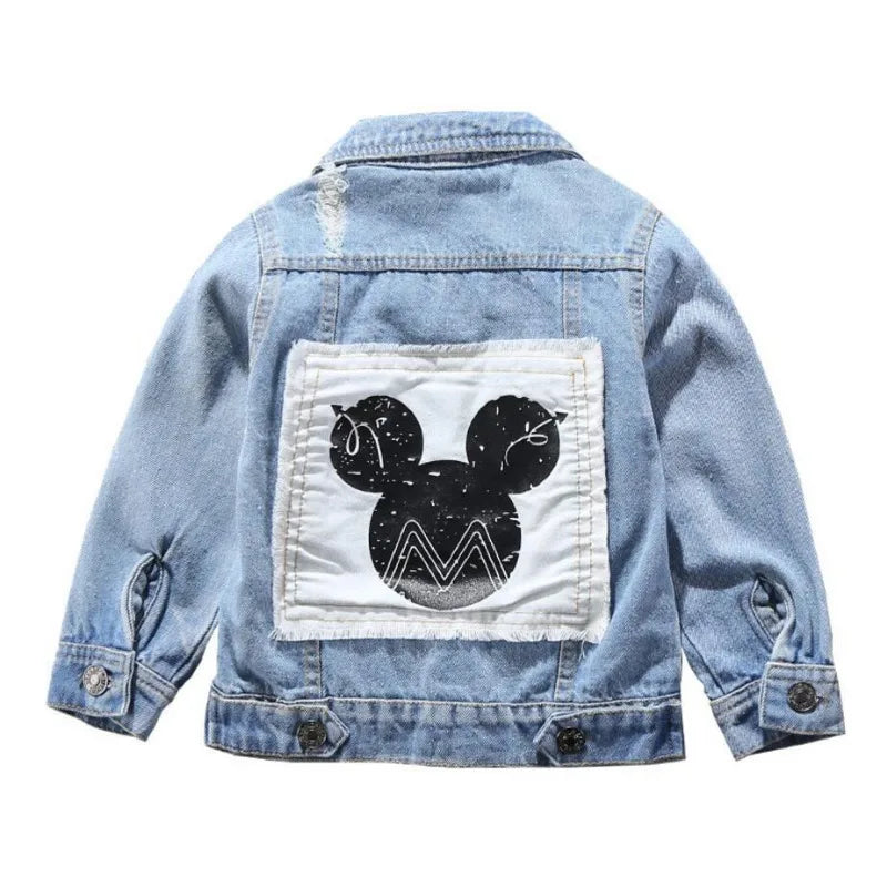 Mickey Minnie Jeansjacke Koreanisch - Denim, Unisex, Gr.1-12