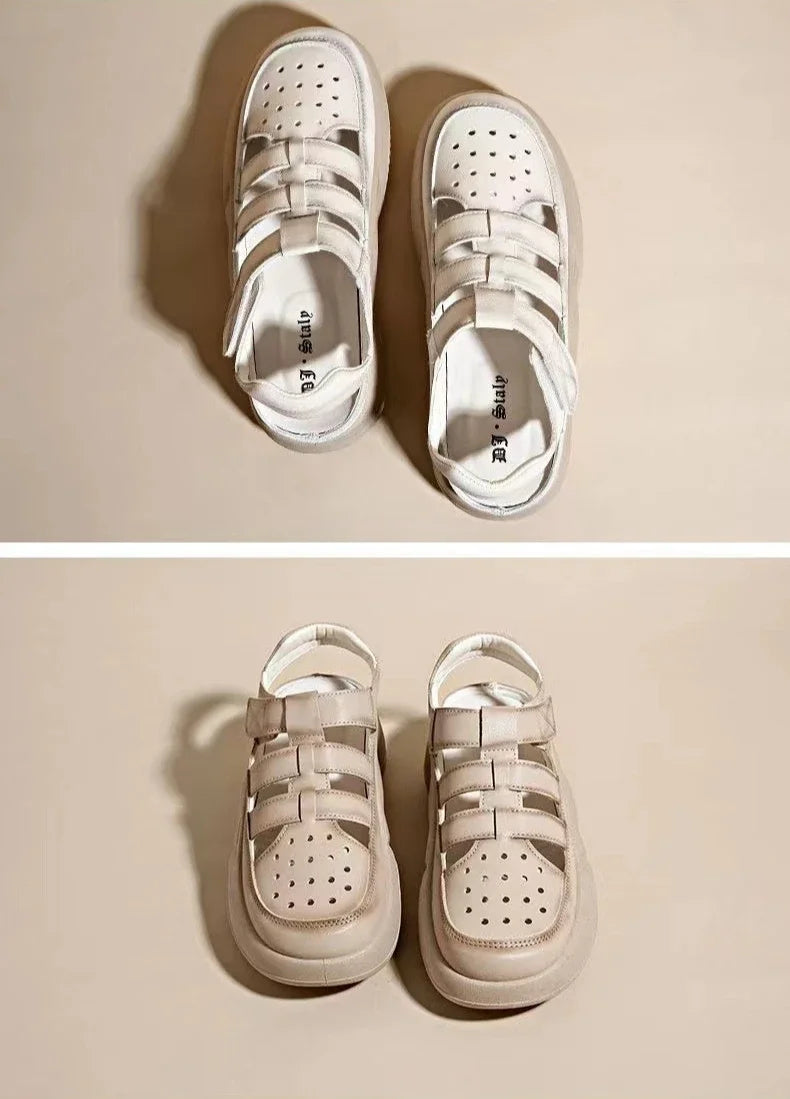 Women's Summer Casual Footwear Ladies Sports Sandals Fashion Closed Toe Sandals Shoes Woman Hollow Out Comfort Walk Sandalias