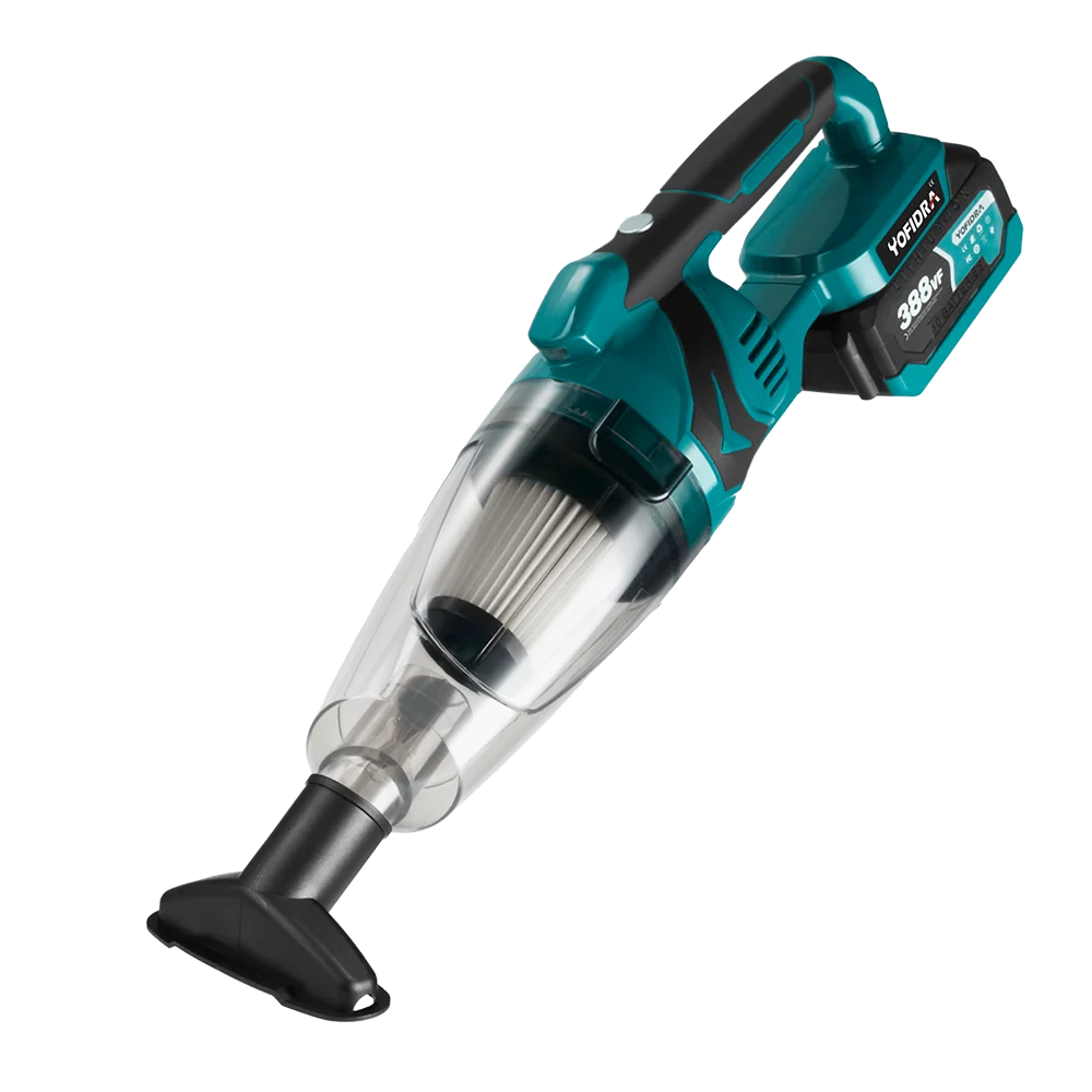 YOFIDRA 1500W Elektrischer Staubsauger - Kabellos Multifunktion Handheld Reinigung Schnee Staub für 21V 18V Akku
