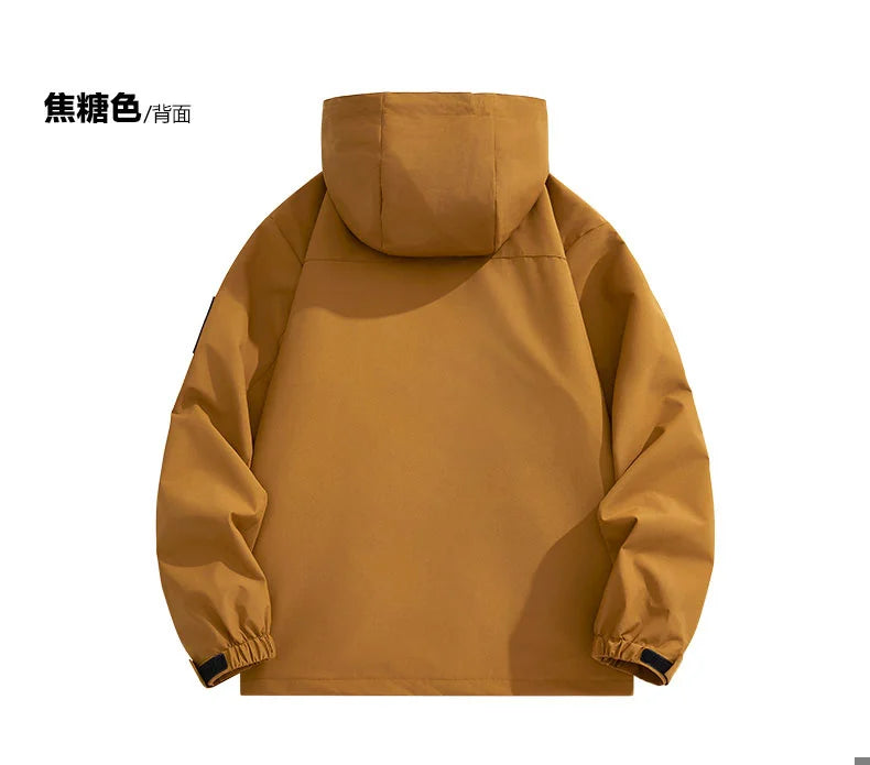 OutdoorPro Jacke wasserdicht - 8XL Kapuze PES winddicht