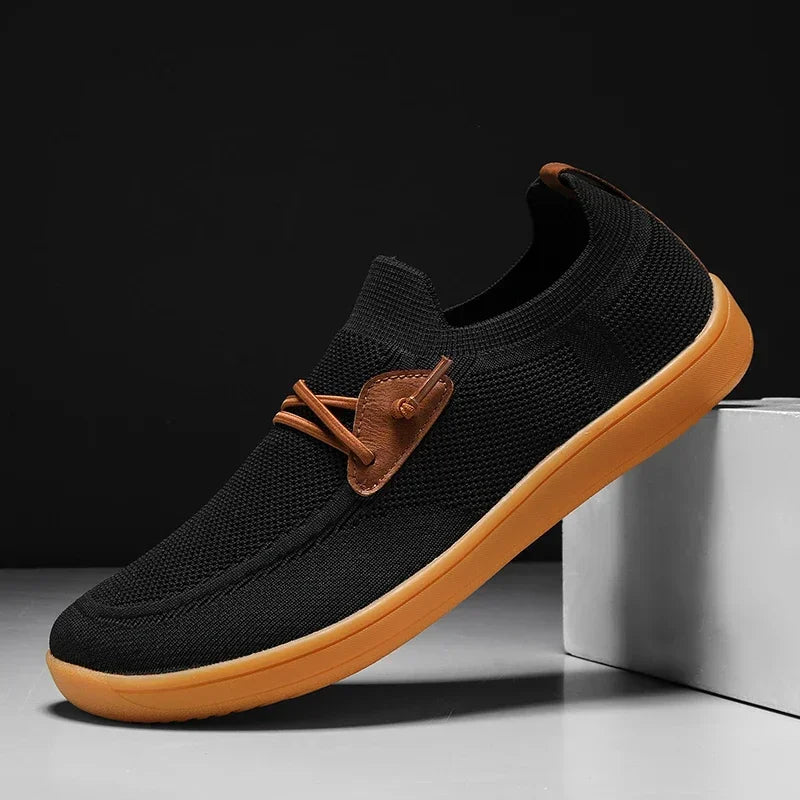 Men Casual Sneakers Minimalism | Zero Drop Sole | Walking Shoes Outdoor Breathable Non-slip Flats Loafer Mens Driving Shoes 2025