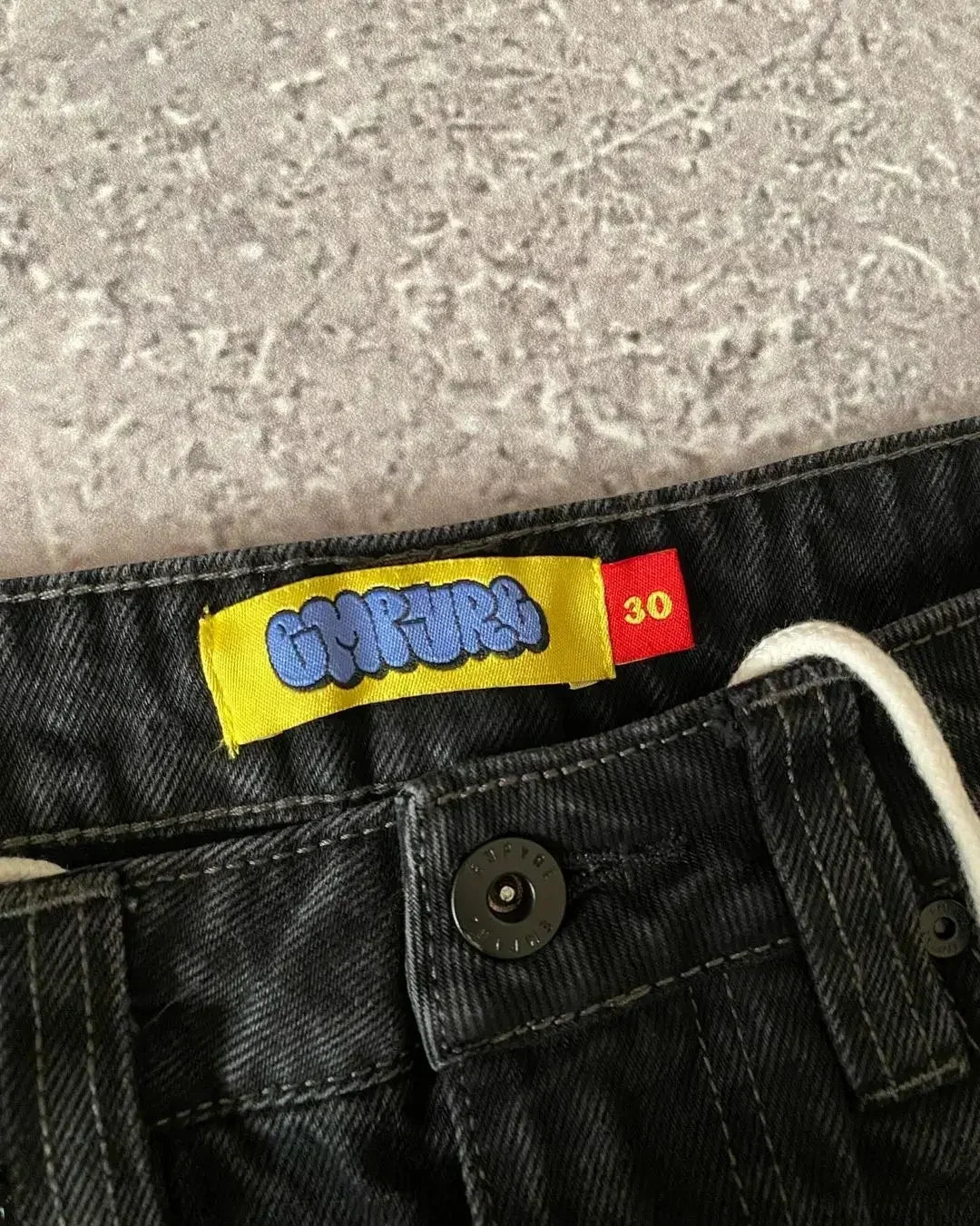 Jeans Y2k Pants Black Jeans Wide Leg Men Retro Loose Fashion Trendy Pants Hip-Hop Streetwear Y2k American Street Casual Jeans