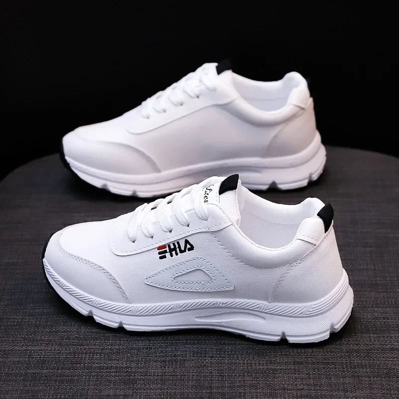White Shoes for Women Sneakers 2024 Breathable Women's Sports Shoes Outdoor Walking Flats Woman Spring Casual Shoe Lady Sneaker