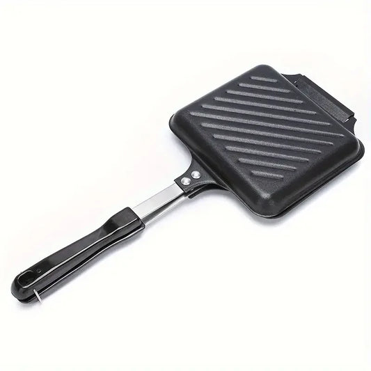 Sandwich-Maker 2025: Non-Stick Camping Sandwich Panini Maker Handle - Double Sided Frying Pan Detachable Grilled Flip Pan Collection