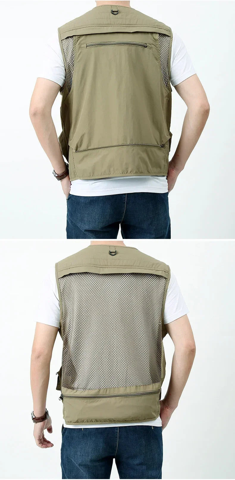 OutGear MultiPocket Jagdweste - 12 Taschen, Mesh, L