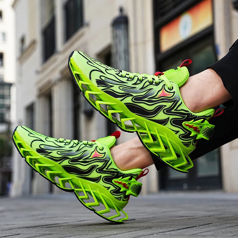 Sneakers Man Flat Casual Mesh Breathable Tennis Shoesfashon Thick Bottom Cushioning Sports Walking Shoes for Men Sneakers