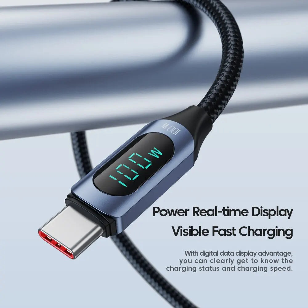 Toocki Typ-C Kabel PD 100W - 5A, USB-C zu USB-C Display
