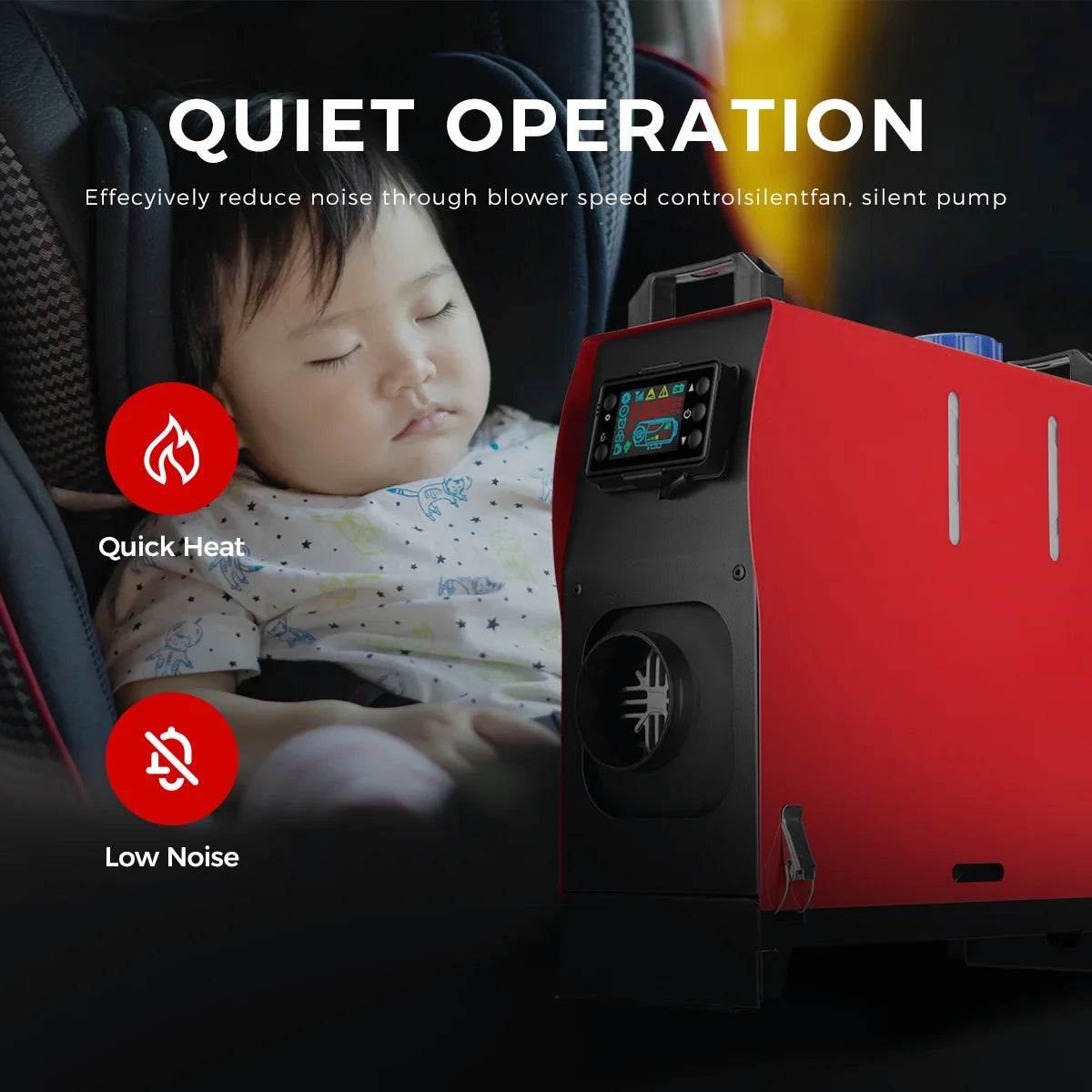 Diesel-Heizung 2025: Sunster 8KW 12V&24V Portable All In One - LCD Monitor Car Parking Air Heater fĂźr Campervan Tent Trucks Collection