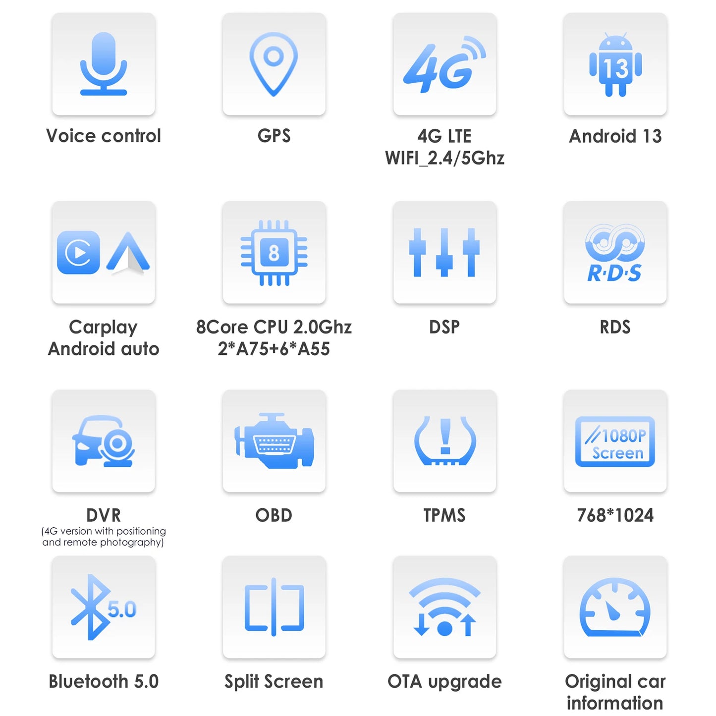 CarPlay Autoradio Multimedia Player für Honda Civic Hatchback