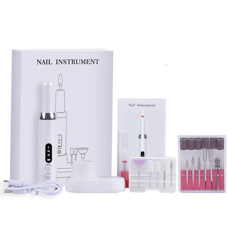 Electric Nail Polisher Drill Bits Professional Nails Grinding Polishing Dead Skin Removal Art Sanding File Pen Manicure Machine