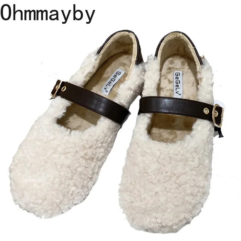 Luna Ballet Lammfell Ballerina - Fell Slip On 36-42