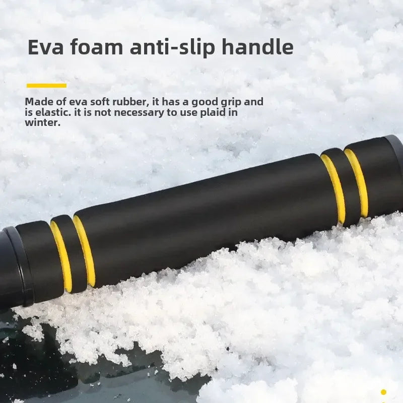 TOFAR Lopata de zăpadă auto multifuncțională pentru dezghețarea sticlei, răzuitor de gheață, măturare a zăpezii, instrument de curățare a parbrizului și ferestrelor de iarnă