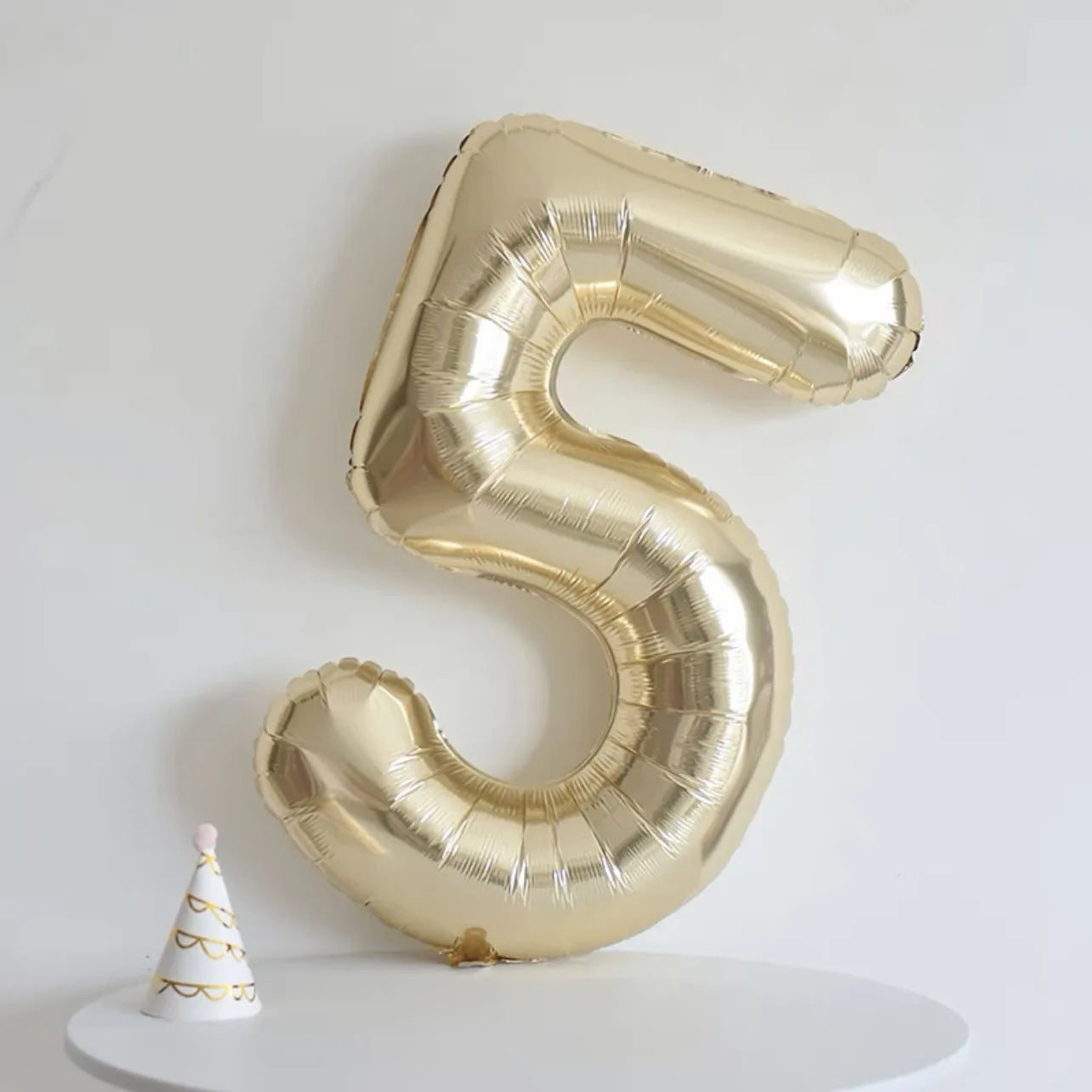 MicroPlush 40Zoll Digital Ballon Gold - Folie Zahl 0-9