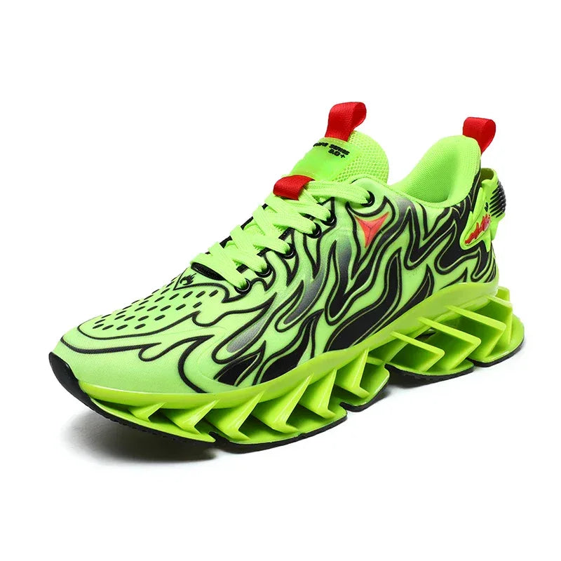 Sneakers Man Flat Casual Mesh Breathable Tennis Shoesfashon Thick Bottom Cushioning Sports Walking Shoes for Men Sneakers - Golden Bridge Store