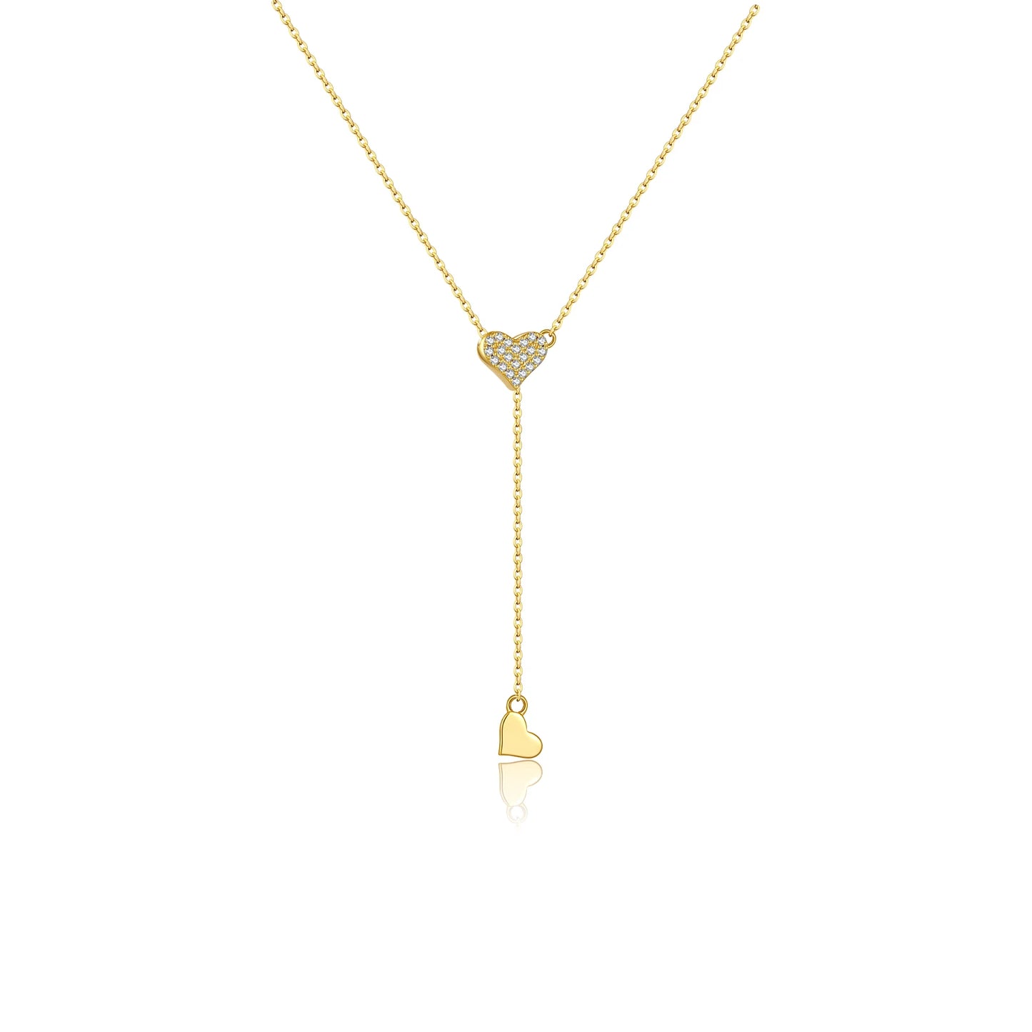 ANDYWEN 925 Sterling Silber Transformer Kette Herzanhänger Charme Halskette Choker vergrößerbar Frauen Luxusjewekry