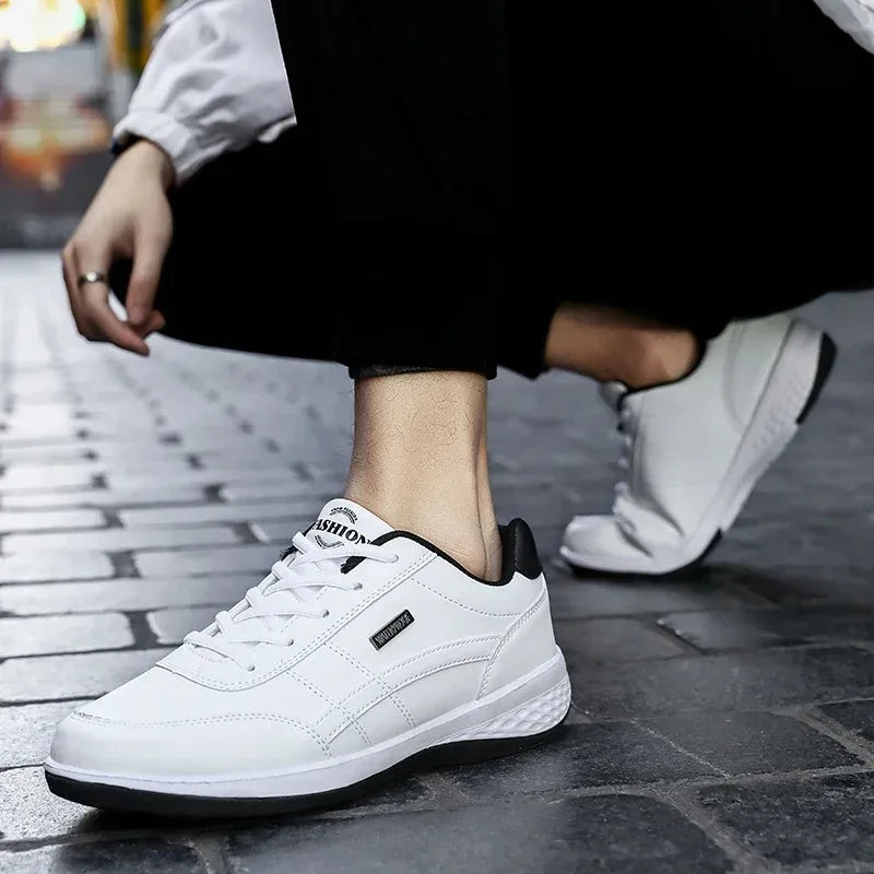 Men's Sneakers Sports Casual Shoes Leather Outdoor Men Walking Shoe Four Seasons Soft Bottom