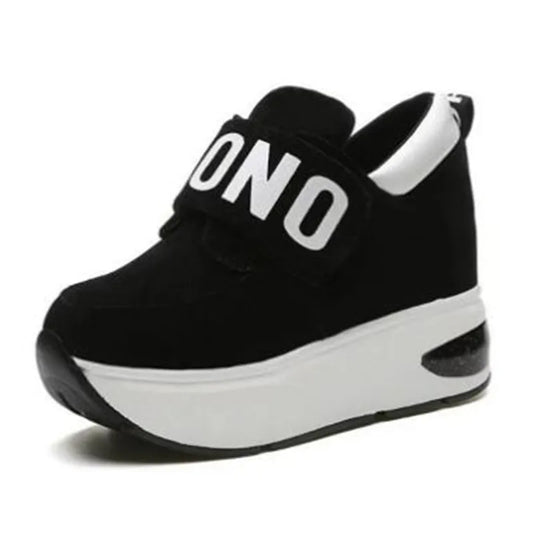 NEW Platform Wedge Sneakers Ladies Shoes Sneaker Casual Shoes Trainers Women Female Shoes Black Red Sneaker Women Tenis Feminino