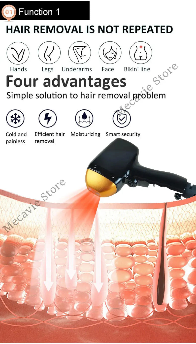 2025 4-in-1 Dioden Ice Titanium Laser Haarentfernung - 4000W 755 808 940 1064nm Körper Haarentfernung 4 Wellenlängen