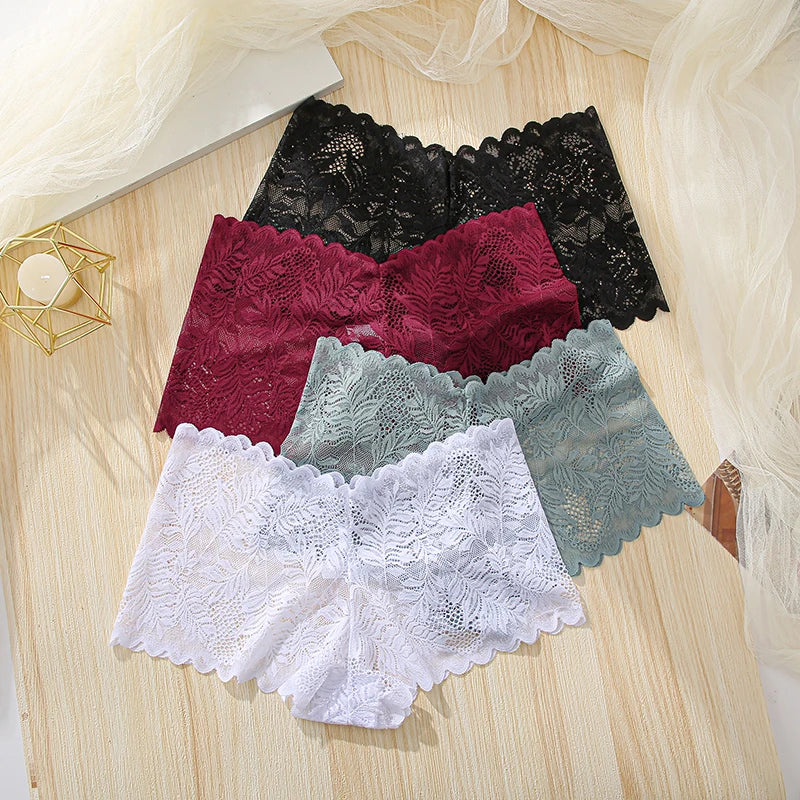 All Of Me Spitze V-Taillen Dessous - 3er Set Nylon Elastan