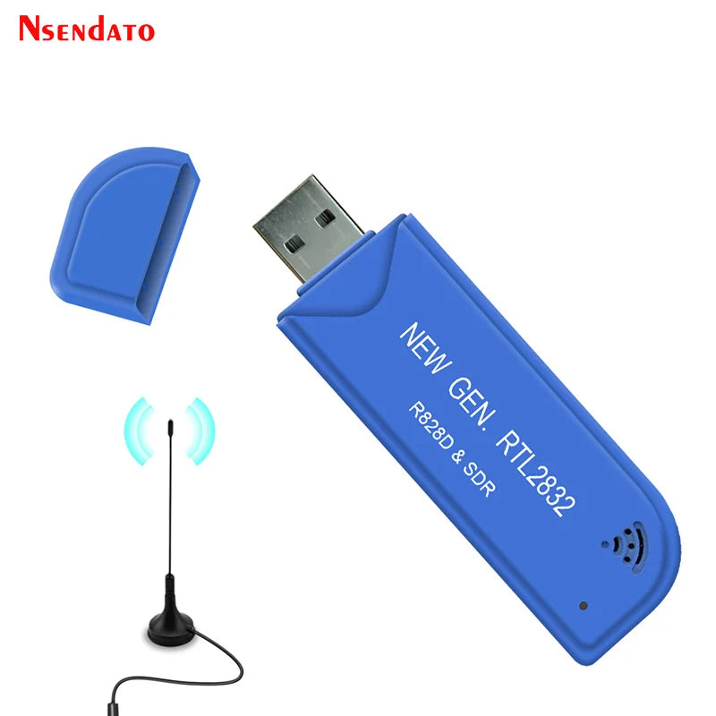 Digital USB 2.0 TV Stick Tuner RTL2832U R828D SDR RTL A300U 25MHz-1760MHz FM TV Receiver Frequency Tuner Dongle with Antenna