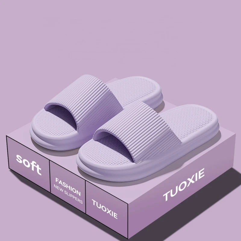 Frauen Sommer Prägnant EVA Hausschuhe Männer Weich Heim Slides Paare Badezimmer Rutschfest Sandalen Erwachsene Komfortabel Outdoor Strand Schuhe