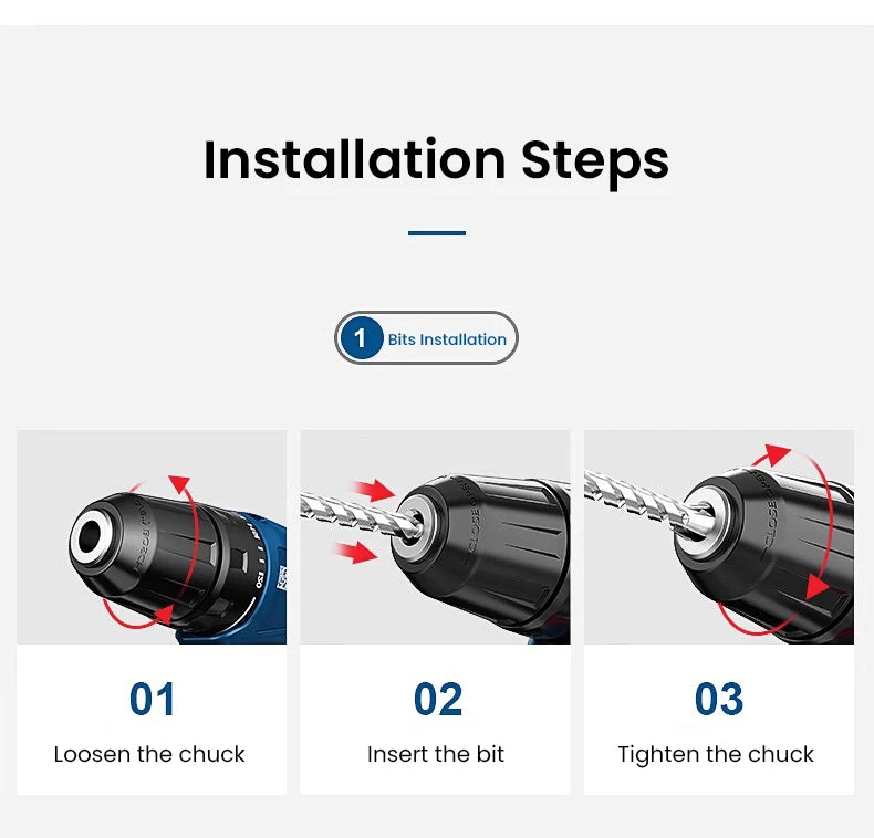 Bosch Professional Elektrobohrer GSR 120 Li 12V Akku Bohrer Treiber Elektro Schraubendreher Multi-Funktion Heim DIY Schraubendreher