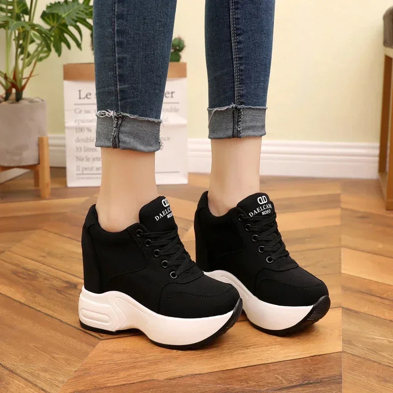 WGZNYN 187 Plateau Sneaker Atmungsaktiv - 10cm Absatz Mesh