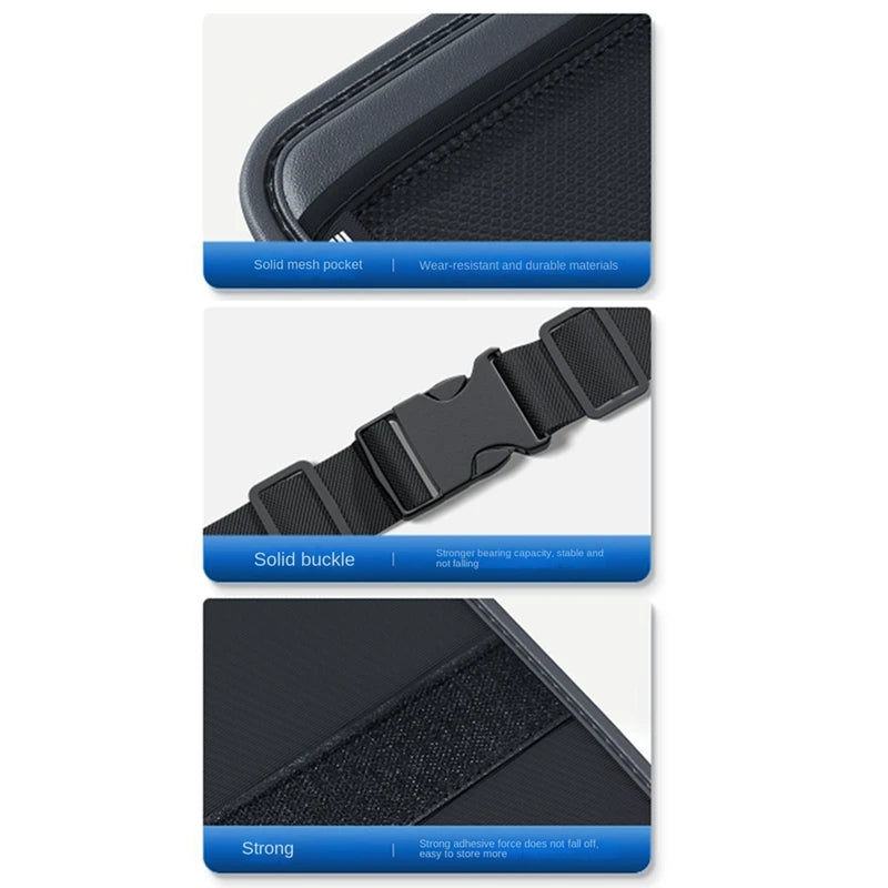 Car Trunk Leather Storage Bag Set Foldable Car Seat Back Tools Organizer Multifunctional UV Storage Suv Seat Organizer Parts