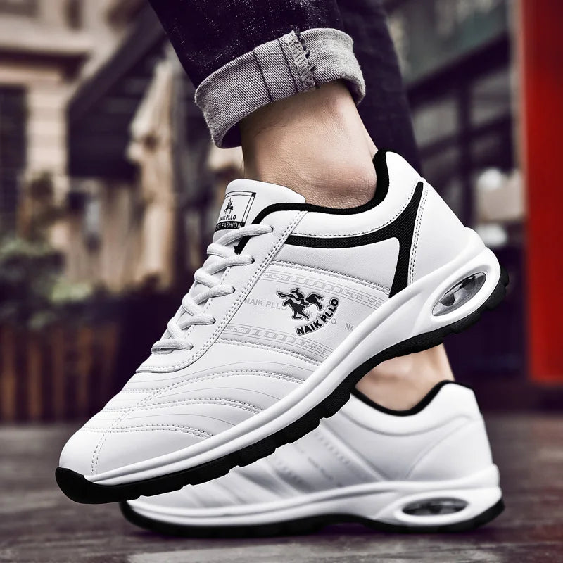 Men Sneakers Running shoes for men Platform New Breathable leather vulcanized shoes zapatos de hombre