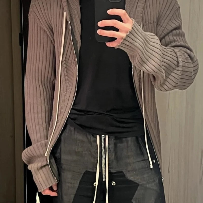 HighStreet Herrenpullover O-Ausschnitt - M-L, Standard, Braun