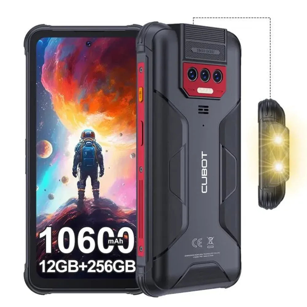 Cubot KingKong 8 Smartphone - 12GB + 256GB - 10600mAh-Battery (18W) - Android 13 - HD+-Display - 48MP + 16MP-Kameras - NFC/OTG