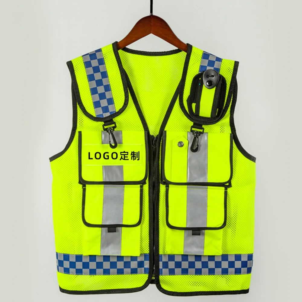 SafeVest Pro Atmungsaktiv - Polyester, Gr. L, Hi-Vis