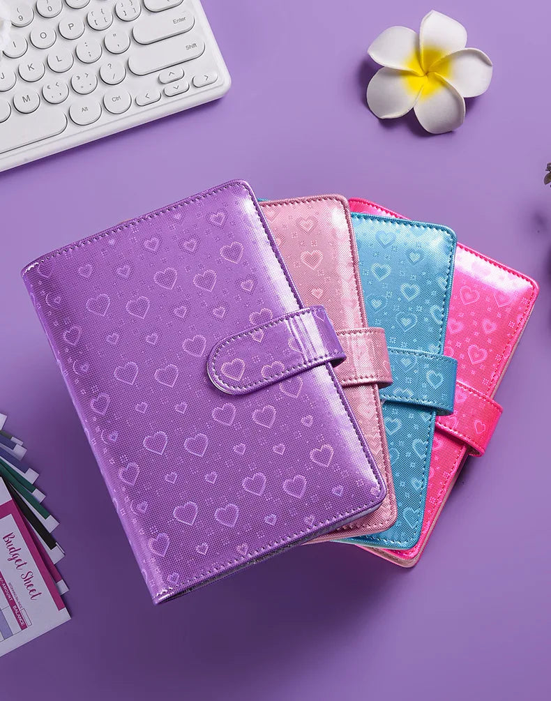 A6 Colorful Laser Macaron Creative PU Notebook