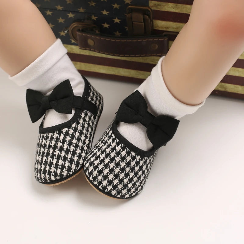 Frühling Herbst Neuer Stil Kleine Duft Gitter Prinzessin Schuhe 2025 - Neugeborene Baby Mädchen Gummisohle Rutschfest Erste Laufschuhe