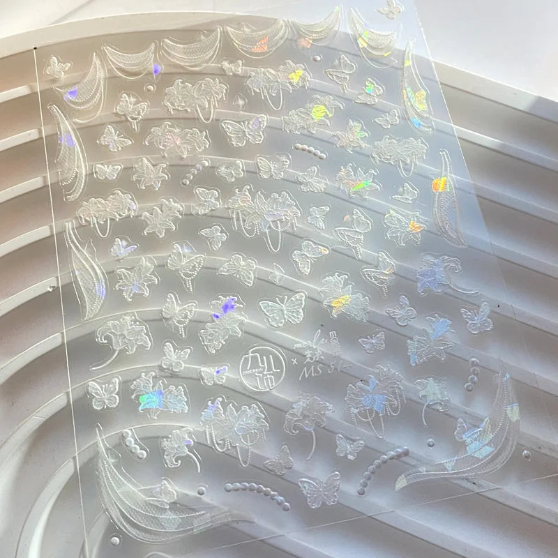 TSZS TO3913 Decorațiuni unghii 5D strălucitoare - Inimă și Lună 1 buc