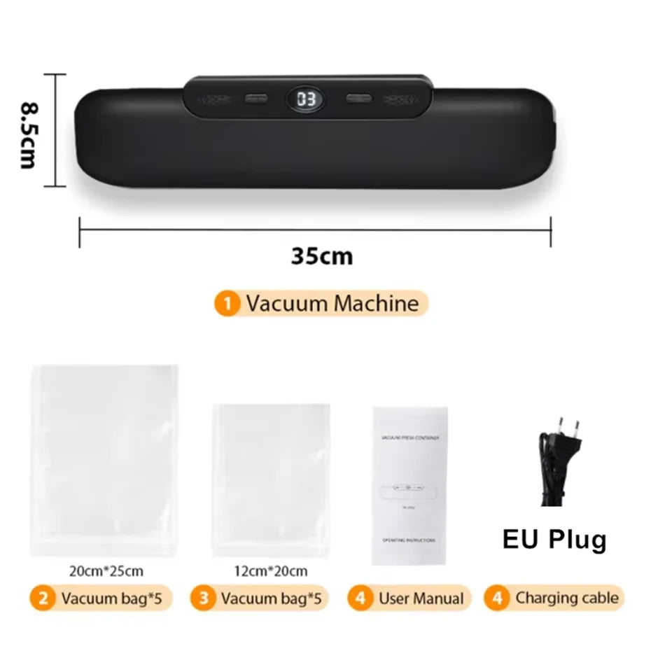 Vacuum Sealer Packaging Machine Food Vacuum Sealer With Free 10pcs Vacuum bags Household Vacuum Food Sealing