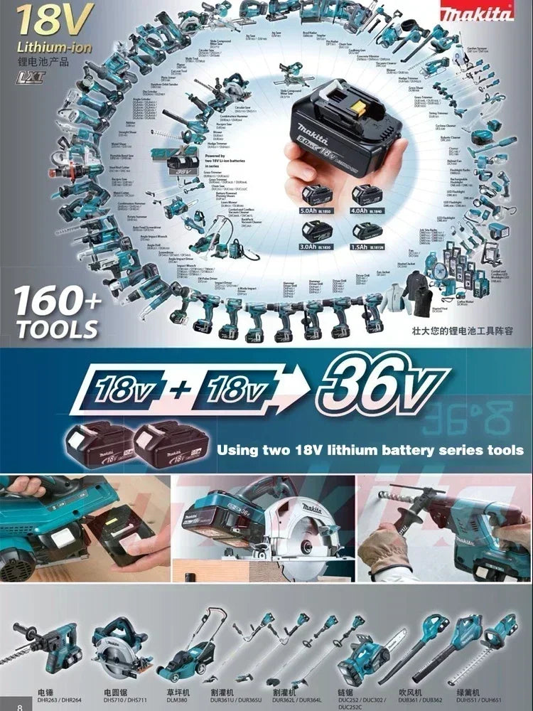 Makita L Akku 18V 6.0Ah LED Anzeige - Schutz Kompatibel