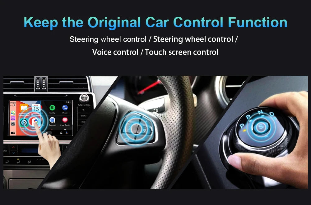 IHeylinkit 2024 New 2 In 1 Mini Wireless Carplay Android auto Wireless Adapter Smart connectivity for most vehicle models