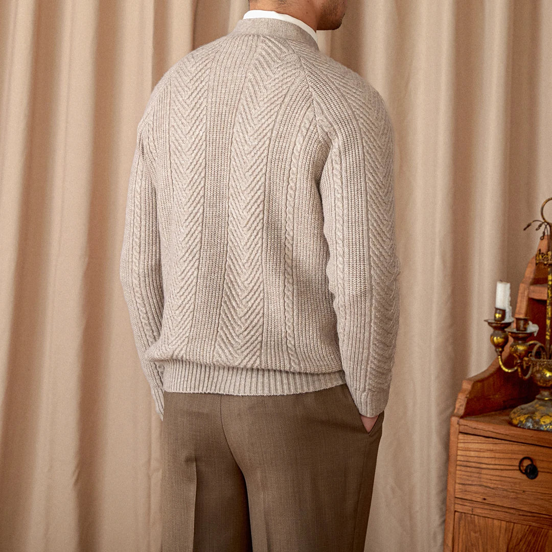 Heritage Vintage Wollcardigan V-Ausschnitt - Slim, Warm LXL